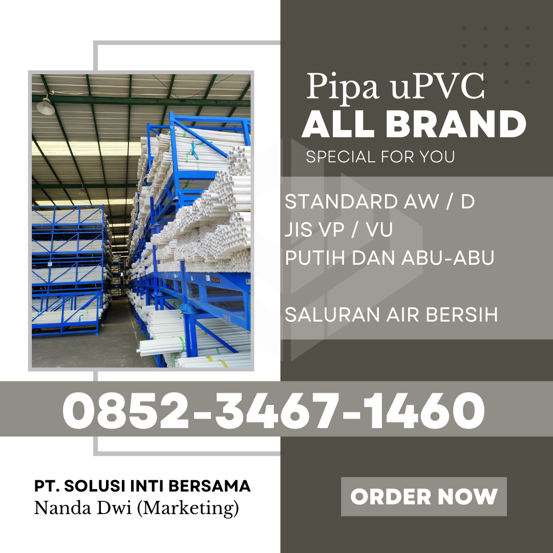 Harga Jual Pipa PVC Wavin Kabupaten Solok