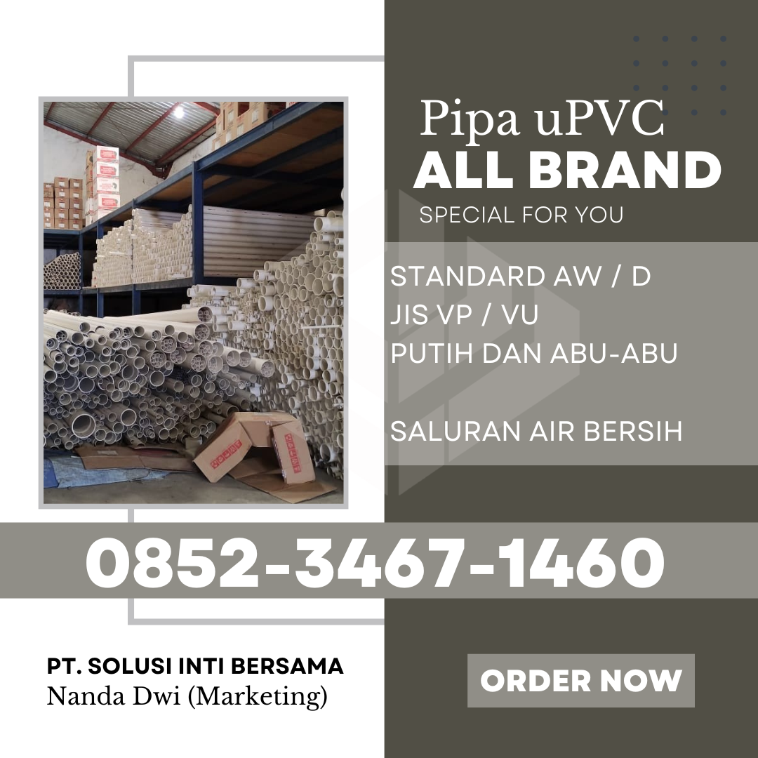 Harga Jual Pipa PVC Wavin Kota Sawahlunto