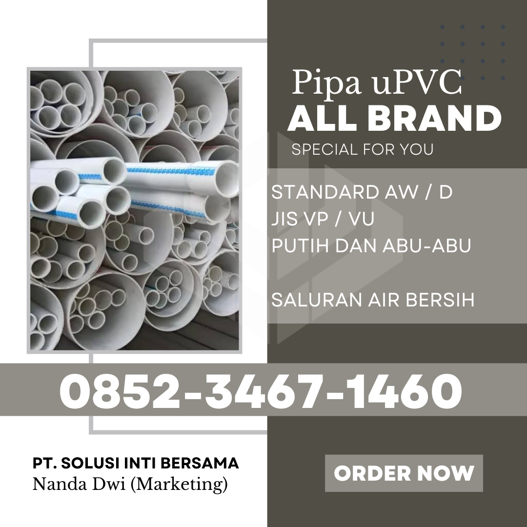 Harga Jual Pipa PVC Wavin Kabupaten Deli Serdang