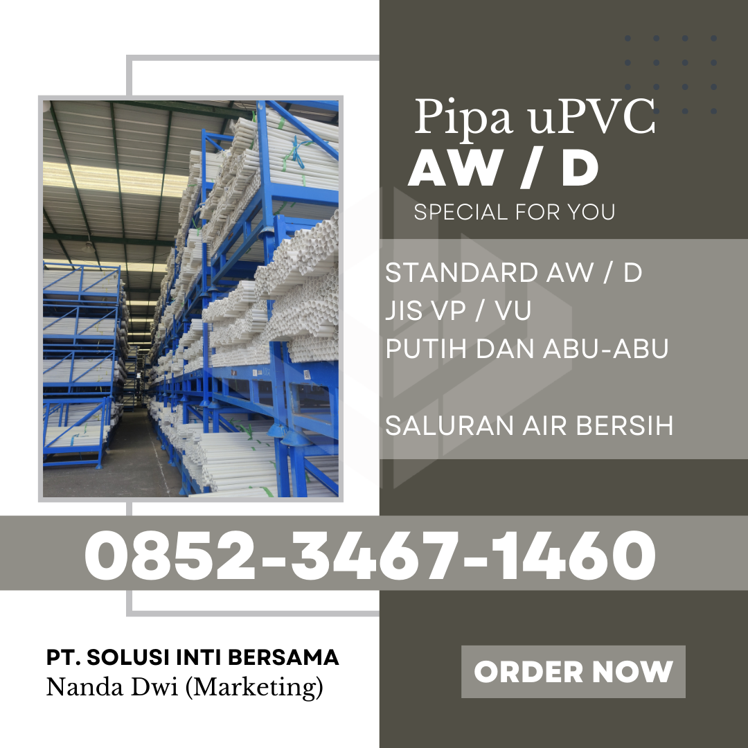 Harga Jual Pipa PVC Wavin Kabupaten Aceh Barat Daya