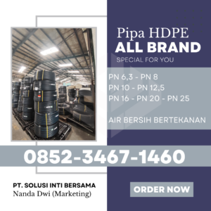 Harga Pipa HDPE Bali 2025 - Denpasar Tabanan Gianyar Buleleng Jembrana Karangasem | PT SOLUSI INTI BERSAMA menjual dengan Merk Trilliun Vinilon Unilon Rucika Westpex Supramas Maspion