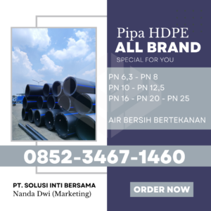 Harga Pipa HDPE Jabodetabek 2025 - Jakarta Bogor Depok Tangerang Bekasi | PT SOLUSI INTI BERSAMA menjual dengan Merk Trilliun Vinilon Unilon Rucika Westpex Supramas Maspion