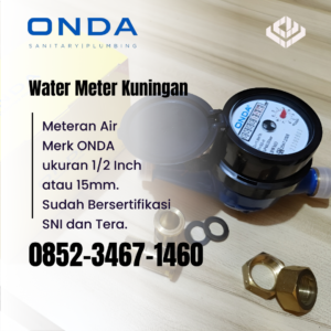 Water Meter Sumatera 2025 Harga Jual Distributor ONDA - Lampung Palembang Bengkulu Jambi Pekanbaru Padang Medan Banda Aceh | PT. SOLUSI INTI BERSAMA - 0852-3467-1460